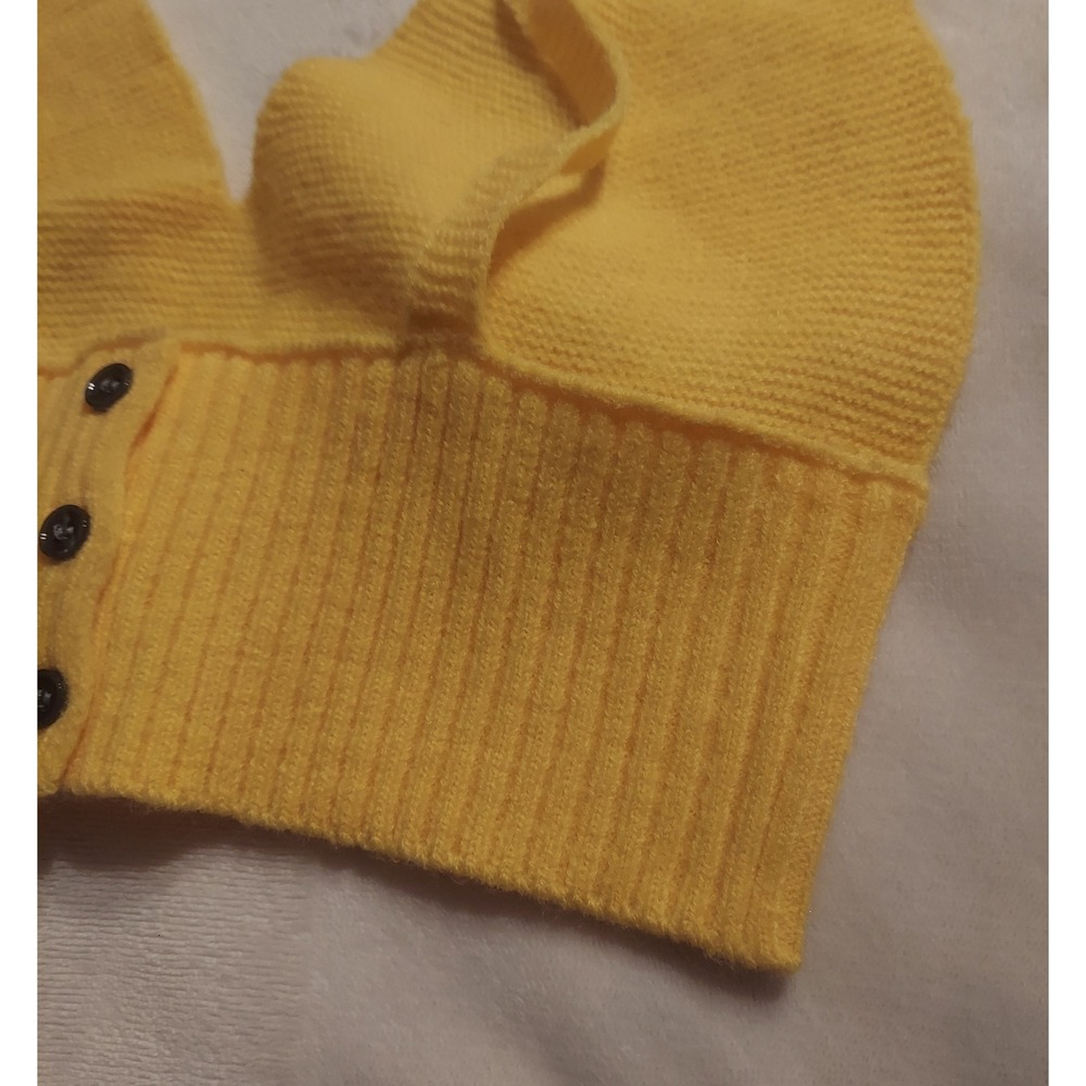 Cider Womens Yellow Stretch Knit Ribbed Cropped Cherry Tank Top Size Large NWT - Picture 8 of 10